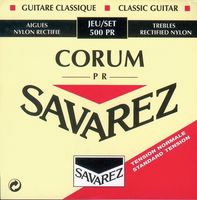 Savarez 500PR Corum Cristal Classical Guitar Strings, Standard Tension, Blue Card