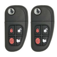 Keyless2Go New Keyless Remote Flip Car Key Fob for Vehicles That Use FCC NHVWB1U241 (2 Pack)