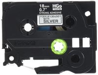 Reseller HGES9415PK Black on Matte Silver Extra-Strength Adhesive Label Tape