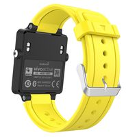 Garmin Vivoactive Watch Band, MoKo Soft Silicone Replacement Fitness Bands Wristbands with Metal Clasps for Garmin Vivoactive/Vivoactive Acetate Sports GPS Smart Watch - Yellow