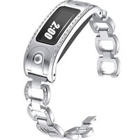 KingBaas Compatible for Garmin Vivofit Band,Replacement Accessory Metal Band with Rhinestone Women Compatible Garmin Vivofit and Garmin Vivofit 2,NOT for Garmin Vivofit 3/4/JR/HR