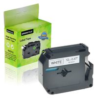 GREENCYCLE 1 PK Black on White Label Tape Compatible for Brother M-K231 MK231 M231 P-Touch PT55BM PT55S PT65 PT65SB PT70 PT80 PT85 PT90 PT100 PT110 26.2ft
