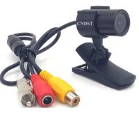 CNDST CCTV 1/3 Sony Hd Mini Bullet Pinhole Security Camera with Clip 1200tvl 120degree Wide Angle Lens Mini Hidden CCTV Surveillance Camera Analog