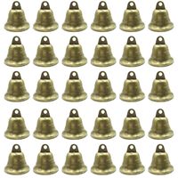 LOUHUA 30 Pieces Vintage Bronze Jingle Bells for Dog Doorbell & Potty Training, Housebreaking, Making wind chimes, Christmas bell (38mm/1.5inch)