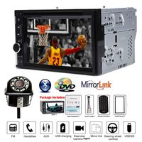 Double Din Car Stereo for 2009 2010 2011 2012 Dodge RAM 1500 2500 3500, Bluetooth Audio and Hands-Free Calling, 6.2 Inch Touchscreen, MP3/CD/DVD Player, USB/SD/AUX Input, AM/FM Radio Receiver