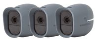 3 x Silicone Skins Compatible with Arlo Pro & Arlo Pro 2 Smart Security - 100% Wire-Free Cameras - by Wasserstein (with Sunroof) (Blue)