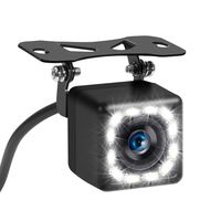 Car Backup Camera, Rear View Reverse Camera with 12 LED Light, HD, 140°View Angle & Waterproof Universal Car Backing Camera, with 26Ft RCA Video Cable, Remove Tool