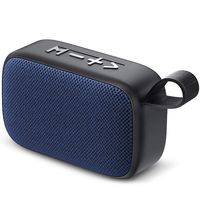 Portable Bluetooth Speaker- UDISON Carry Around True Wireless Stereo Pairing Speakers Superior Sound and Rich Bass with 12 Hour Playtime, Speakerphone, TF Slot, Carabiner Perfect for Outdoors-Blue