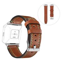 HuaForCity Replacement Fitbit Ionic Watch Band Wristband Soft Unisex Waterproof Bracelet Smart Watch Strap for Fitbit Ionic 5.5-8.1inch Light Brown