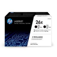 HP 26X | CF226XD | 2 Toner Cartridges | Black | High Yield