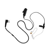 Maxtop ASK4032-M1A 2-Wire Clear Coil Surveillance Kit Earphone for Motorola CP200 CP200D Bearcom BC95 BC120 BC130
