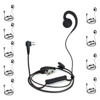 ProMaxPower Two Way Radio Swivel Headset Earpiece PTT for Motorola CP88 CP100 CP200D CLS1110 CLS1410 RDU2080D RDM2070D (10 Pack)