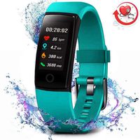 MorePro Fitness Tracker Waterproof Activity Tracker with Heart Rate Blood Pressure Monitor, Color Screen Smart Bracelet with Sleep Tracking Calorie Counter, Pedometer Watch for Kids Women Men (Green)