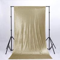 Matte Gold-6FTX7FT-Backdrop Fabric Curtain Photo Backdrop Sequins Shimmer Curtains for Backdrop-0908E