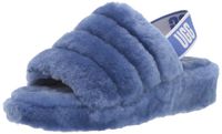 UGG Women's Fluff Yeah Slide Wedge Sandal, Deep Periwinkle, 5 M US