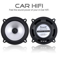 ePathChina 2pcs 5 Inch 60W 2 Way Coaxial Car Speakers Automobile HiFi Full Range Frequency Sensitivity Power Loudspeaker