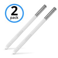 Galaxy Note 10.1 (2014) Stylus Pen, BoxWave [Replacement S Pen (2-Pack)] Silicone Tip, Precise S Pen for Samsung Galaxy Note 10.1 (2014) - Winter White