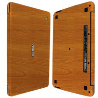 Skinomi Light Wood Full Body Skin Compatible with Asus Chromebook 11.6 C200 (Full Coverage) TechSkin Anti-Bubble Film
