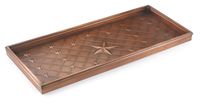 Good Directions Stars Multi-Purpose Boot Tray / Shoe Tray - Copper Finish (34 inch) - Plants, Pet Bowl, Garage, Entryway, Entrance, Foyer