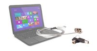 DURAGADGET Steel Laptop Lock & Cable - Suitable for Toshiba Satellite C855D-S5320| Satellite C855D-S5340| Satellite C855-S5343 PSCBLU-025003| Satellite C55D-A5240NR & Satellite C55-A5245