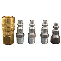 Milton S-211 1/4" NPT M Style Coupler and Plug Kit - 5 Piece