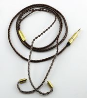 Heyous Upgrade Headphone Line 8-Core Twisted MMCX Single Crystal Copper Black Brown Braided Wire DIY Accessories Earphone Cable