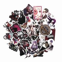 Apehuyuan Japanese Anime Waterproof Stickers, Skateboard Pad MacBook Laptop Luggage Bike Vinyl Stickers Decal( Tokyo Ghoul, 52 Pcs)