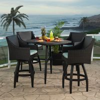 RST Deco Wicker 5 Piece Patio Dining Set