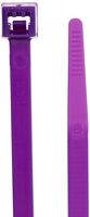 Standard Cable Tie, 50lbs Tensile Strength, 1-3/4" Bundle Diameter, 0.187" Width, 7.5" Length, Purple