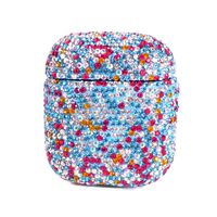 2019 Newest Luxurious Rhinestone AirPods Case with Keychain, Shockproof Protective Premium Crystal Cover Skin for AirPods Charging Case 2 & 1 (Sea Blue C14 No Keychain)