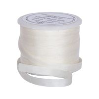 Threadart 100% Pure Silk Ribbon - 4mm Cream - No. 501-3 Sizes - 50 Colors