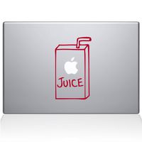 The Decal Guru 1008-MAC-15X-DR Apple Juice Vinyl Sticker, 15" MacBook Pro (2016 & Newer), Red