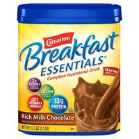 Carnation Breakfast Essentials Chocolate Powder, 17.7-Ounce Canisters (Pack of 3)