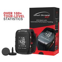 Shot Scope V2 Smart Golf Watch - GPS Dynamic Yardages; Automatic Performance Tracking; Worldwide Courses; 100+ Statistics for Clubs, Tee Shots, Approaches, Short Game and Putting