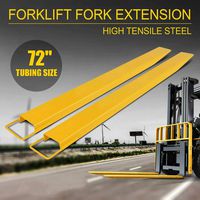 72x5.8" Forklift Pallet Fork Extensions Pair Lift Truck Lifting 2 Thickness