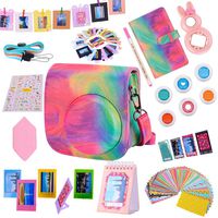 Tiessic Instax Mini 9 Camera Accessories Bundles Compatible with FujiFilm Instax Mini 9 Mini 8 Mini 8+ Camera with Mini 9 Case,108 Photos Mini Photo Album ,etc. (Oil Paint，14 Items)