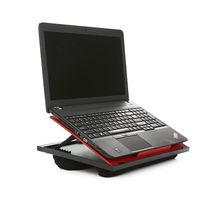 Mind Reader LTADJUST Adjustable 8 Position Top Desk with Cushions, Monitor, Laptop Lap Holder, Red, 11.12 D x 14. 75 W x 3 H