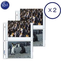 Print File Archival Storage Pages for Prints | 5 x 7, 4 Pockets - 25 Pack x 2