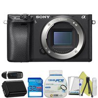 Sony Alpha a6300 Mirrorless Digital Camera (Body Only) + Starter Accessory Bundle - International Version