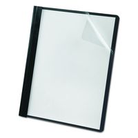 Oxford Premium Clear Front Report Covers, Black, Letter Size, 25 per box (58806EE)