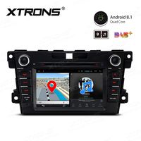 XTRONS Android 8.1 Car Stereo Radio DVD Player 7 Inch Touch Screen Double Din GPS Navigation Bluetooth Head Unit Supports OBD2 DVR Backup Camera WiFi USB SD Full RCA Output for Mazda CX-7