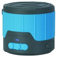 Scosche BTBTLMBL Mini Rugged Weatherproof Wireless Bluetooth Portable Speaker, Blue
