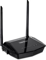 TRENDnet N300 Wireless Ads 2+ Modem Router, 4 X 10/100 Mbps LAN Ports, 1 X RJ-11 Port, Pre-Encrypted, TEW-723BRM, Black