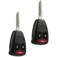Key Fob fits Dodge Caliber Dakota Durango Magnum Nitro Ram / Mitsubishi Raider 2004 2005 2006 2007 2008 2009 2010 2011 2012 (KOBDT04A), Set of 2