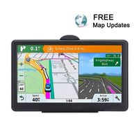 GPS Navigation for car, 7 inch Touch Screen Vehicle GPS, Lifetime Map Update， Spoken Turn-to-Turn Navigation System for Cars,Attach Sunshade,Free Lifetime Maps Update,Pre-Install Newest North America
