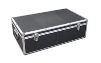 Hongwa New Aluminum 840 Discs Movie Storage case for DVD Blu-Ray with Sleeves Black
