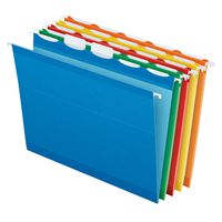 Pendaflex Ready-Tab Reinforced Hanging Folders, Letter Size, Assorted Colors, 5 Tab, 25/BX (42592)