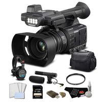 Panasonic AG-AC30 HD Camcorder Touch LCD Screen Built in LCD Light Pro Bundle 32 GB Memory Card 64GB Memory Card