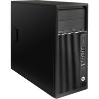 HP L9K21UT#ABA Workstation Z240 Mini Desktop, 16 GB RAM, 256 GB SSD, 2 TB HDD, NVIDIA Quadro K2200, Black