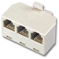 GE TL26161 Triplex Adapter, Almond